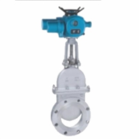 电动带阀盖刀型闸阀